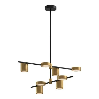 Kuzco Lighting Jayden LED Chandelier in Black/Brushed Gold – CH96840-BK/BG-UNV