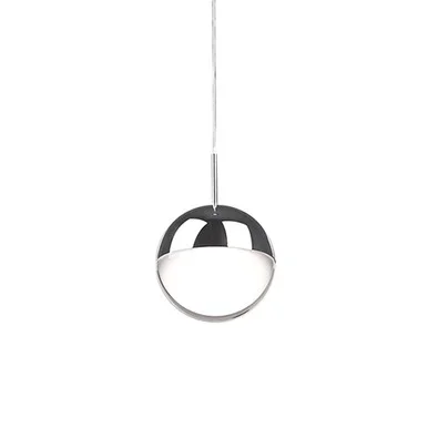 Kuzco Lighting Pluto LED Pendant in Chrome – 402801CH-LED