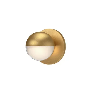 Kuzco Lighting Pluto LED Wall Sconce in Brushed Gold – WS47305-BG-2700K