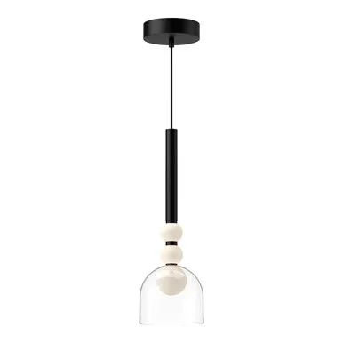 Kuzco Lighting Rise LED Pendant in Black/Clear – PD30505-BK/CL