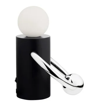 Kuzco Lighting Septum LED Table Lamp in Matte Black/Chrome – TL73708-MB/CH