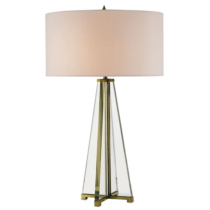 Lamont Clear Table Lamp – Clear/Brass6557