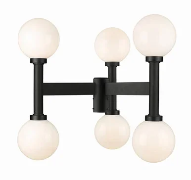 Laurent Six Light Outdoor Post Mount Fixture (597MP6-BK)