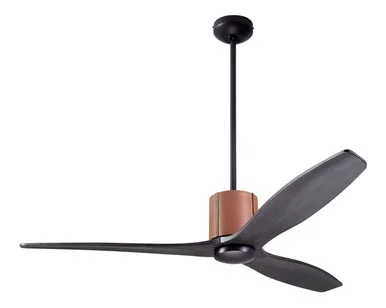 LeatherLuxe DC 54″Ceiling Fan (LLX-DBTA-54-EB-NL-WC)