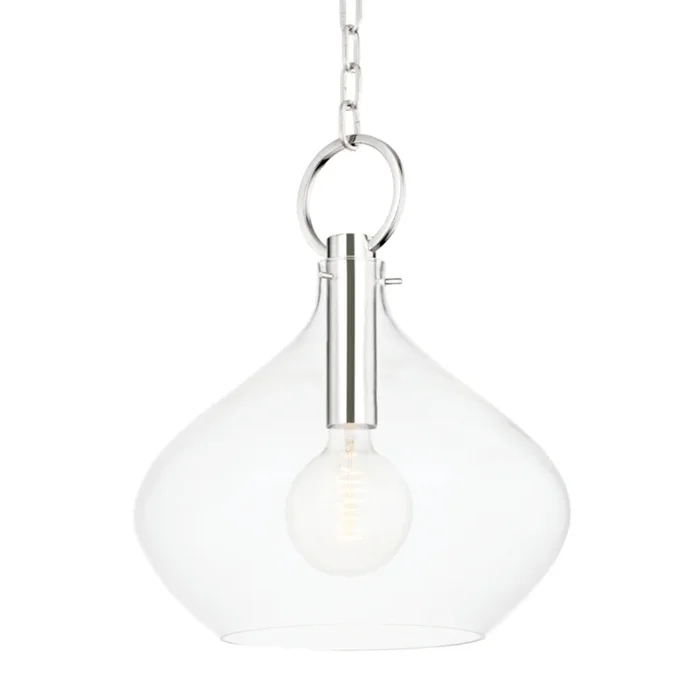 Lina 1-Light Pendant in Polished Nickel by Becki Owens 16.75L x 16.75W x 19.5HBKO253-PN