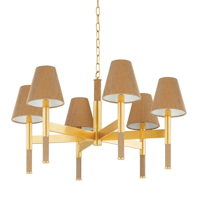 Lindenwood 6-Light Chandelier in Aged Brass 33.5L x 33.5W x 19.5H3434-AGB