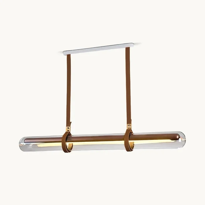 Long Glass Leather Pendant LightMJP-1401-01