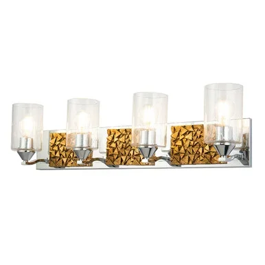 Lucas + McKearn Bocage Four Light Vanity in Polished Chrome – BB90586PC-4B1G