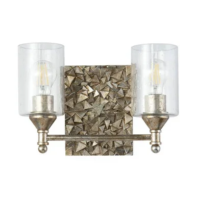 Lucas + McKearn Mosaic Two Light Vanity in Silver – BB1158S-2