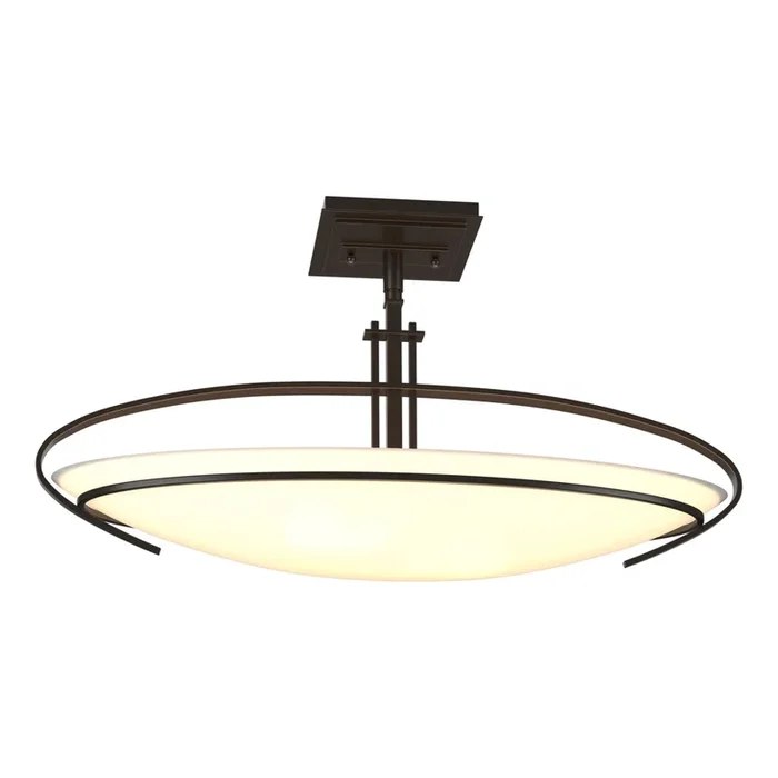 Mackintosh Semi-Flush 2-Light Opal Glass (GG) in Oil Rubbed Bronze124341-SKT-14-GG0089