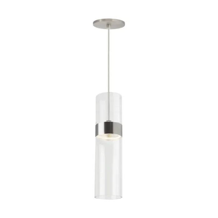 Manette Medium Pendant Line-Voltage Pendants/Suspension 1-Light LED 3000K Satin Nickel by Sean Lavin700TDMANMCLS-LED930