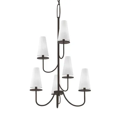 Marcel Six Light Chandelier (F6297-TBZ)