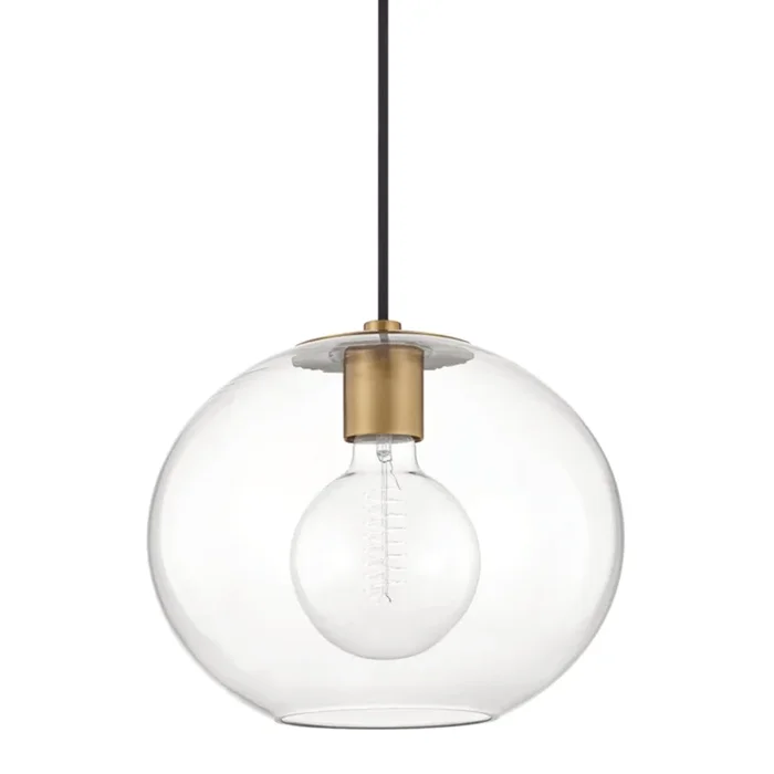 Margot 1-Light Pendant in Aged Brass 7L x 12.25W x 10.5HH270701L-AGB
