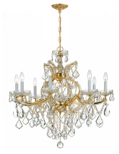 Maria Theresa Nine Light Chandelier (4409-GD-CL-MWP)