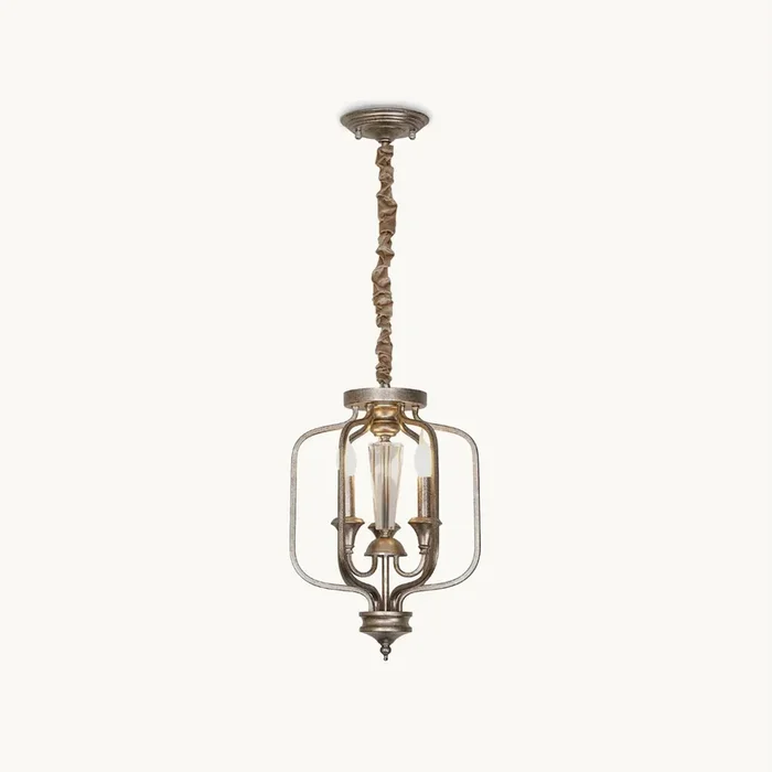 Medieval Birdcage Iron Pendant LampMJP-20231017-003
