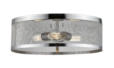 Meshsmith Three Light Flush Mount (331F18-CH)