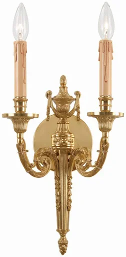 Metropolitan Metropolitan Two Light Wall Sconce in French Gold – N9789