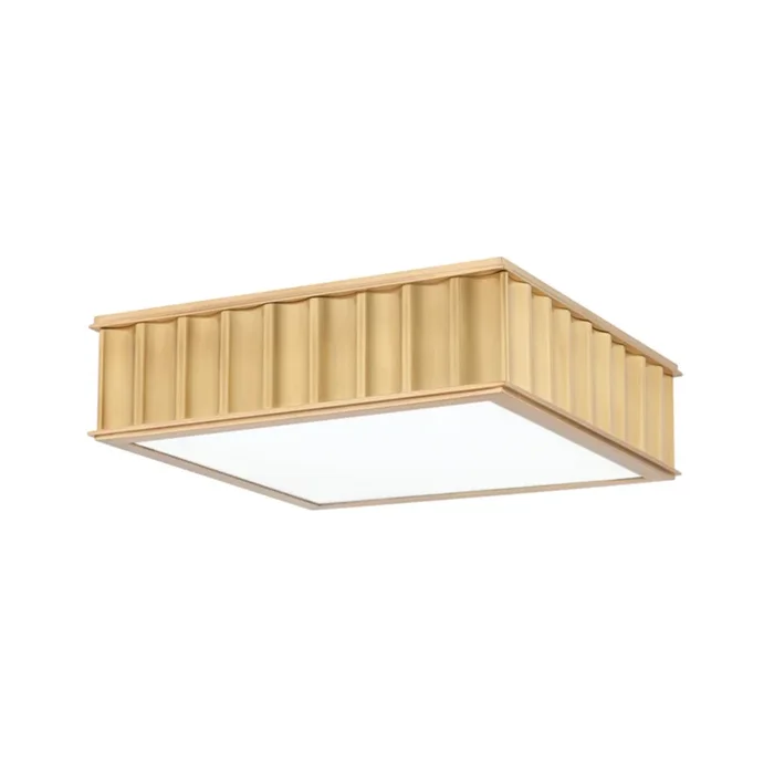 Middlebury 2-Light Flush Mount in Aged Brass 13L x 13W x 4H931-AGB