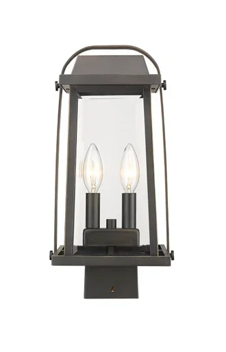 Millworks Two Light Outdoor Post Mount Fixture (574PHMS-ORB)