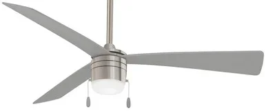 Minka Aire Vital 44″Ceiling Fan in Brilliant Silver – F676L-BRS/SL