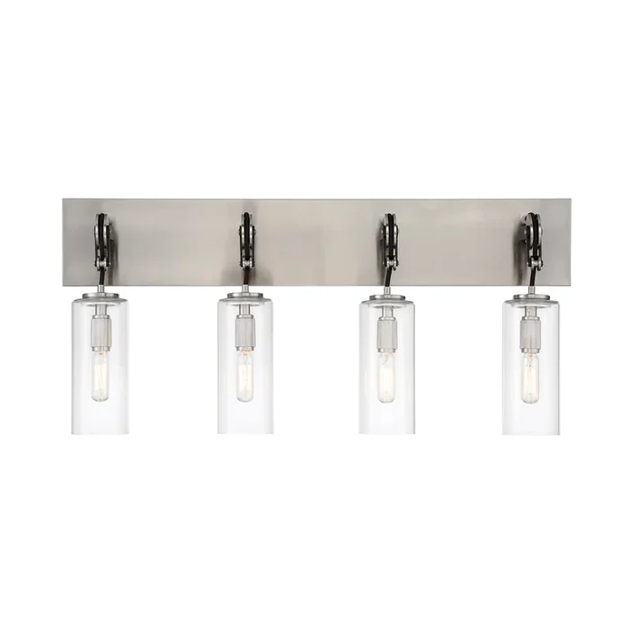 Minka Lavery 2894-691 Pullman Junction – 4 Lights Bath in Coal and Brushed Nickel