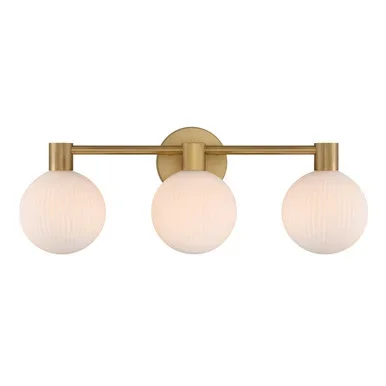 Minka-Lavery Fenton Three Light Vanity in Legacy Brass – 2993-732