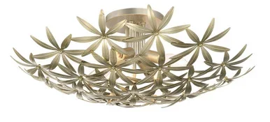 Minka-Lavery Flower Child Four Light Flush Mount in Ambry Gold – 2144-735