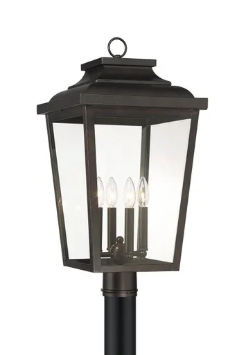 Minka-Lavery Irvington Manor Four Light Post Mount in Chelesa Bronze – 72177-189-C