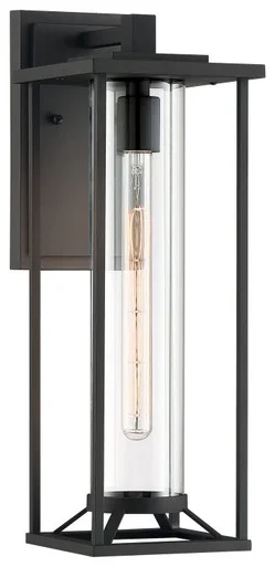 Minka-Lavery Trescott One Light Outdoor Wall Mount in Coal – 72477-66