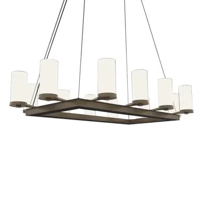 Mirage 5-Blade Indoor Ceiling Fan – Oil Rubbed Bronze Finish – Oil Rubbed Bronze Blade – 50in. Sweep – 2-Bulb E26 Light Kit