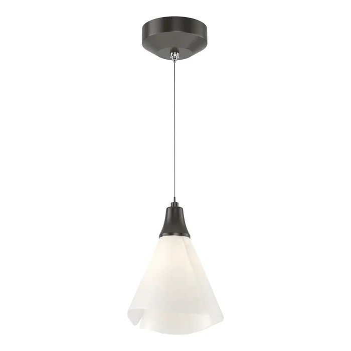Mobius Low Voltage Mini Pendant 1-Light Spun Frost (SH) in Oil Rubbed Bronze161181-SKT-STND-14-SH1987