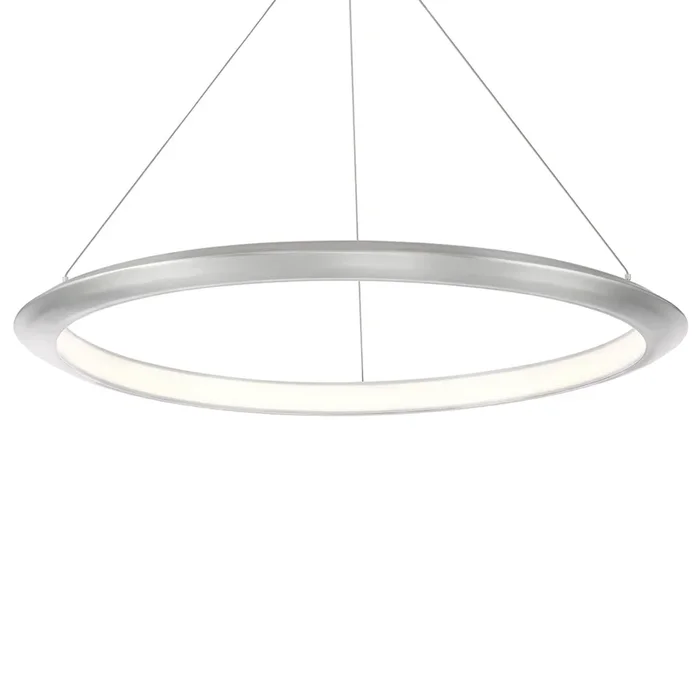 Modern Forms PD-55036-30-AL 3000K 30.09 Watt The Ring LED Pendant in Brushed AluminumPD-55036-30-AL