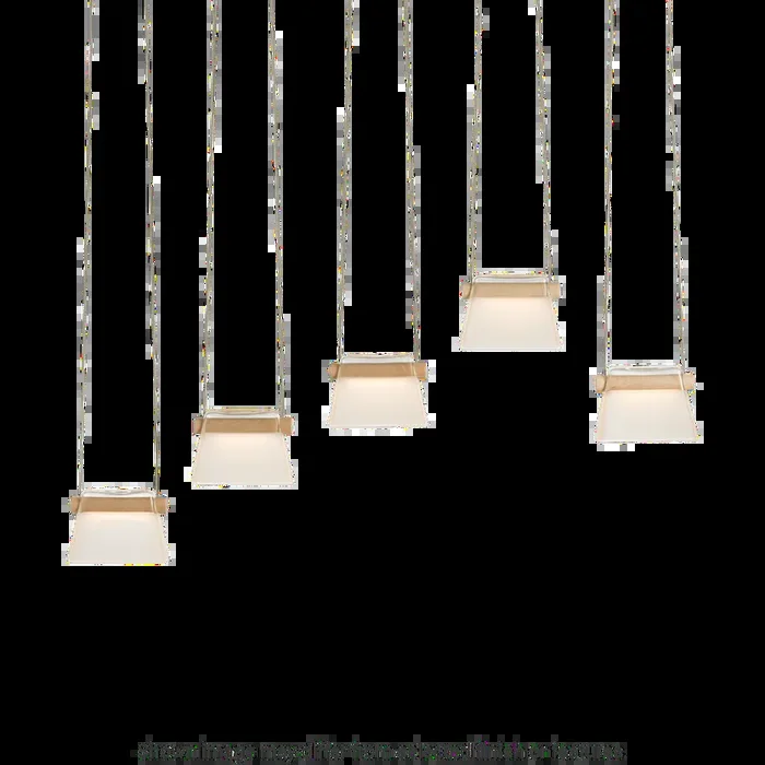 More Cowbell LED Pendant – Ink – Clear with Frost Glass
