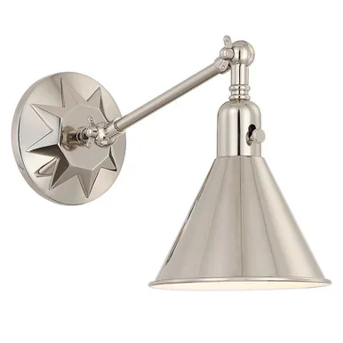 Morgan One Light Wall Sconce (MOR-8800-PN)