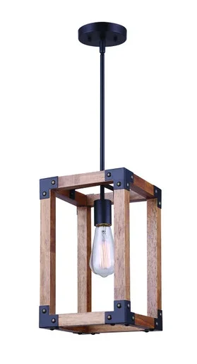Moss One Light Pendant (IPL756A01BKW)
