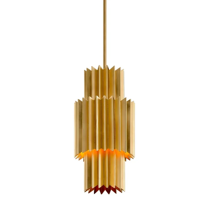 Moxy 1-Light Pendant in Gold Leaf 9.5L x 9.5W x 19.75H311-42-GL