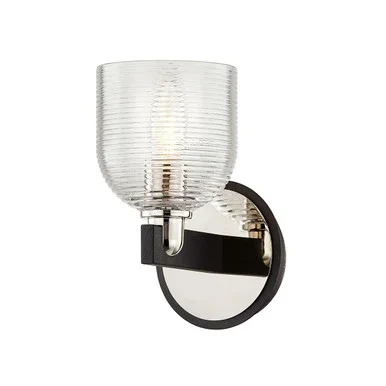 Munich One Light Vanity (B7711-TBK/PN)
