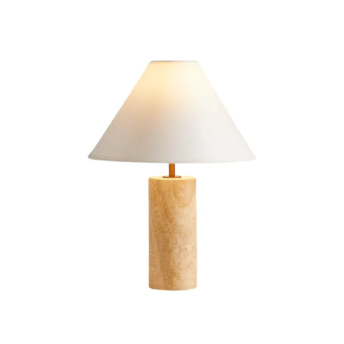 Navagio Travertine Table Lamp