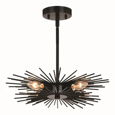 Nikko Four Light Semi-Flush Mount (C0259)