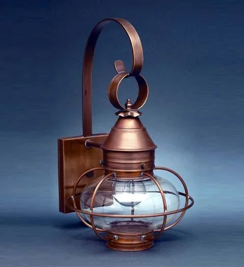 Northeast Lantern 2521-MED Caged Onion Wall Medium Base Socket