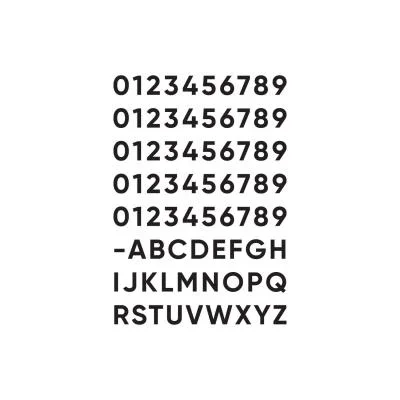 Number Pack 50# +27 Letters2692560