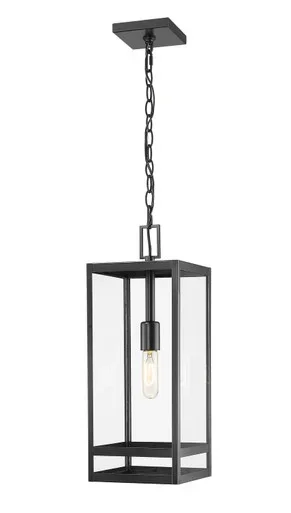 Nuri One Light Outdoor Chain Mount Ceiling Fixture (596CHB-BK)