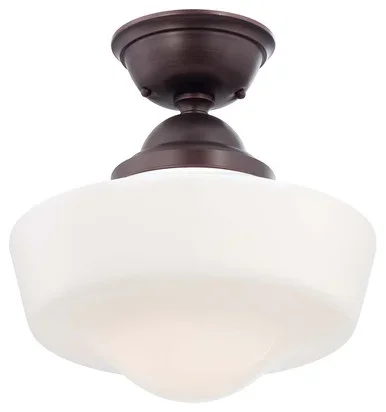 One Light Semi Flush Mount (2257)