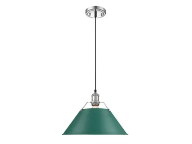Orwell One Light Pendant (3306-L CH-GN)