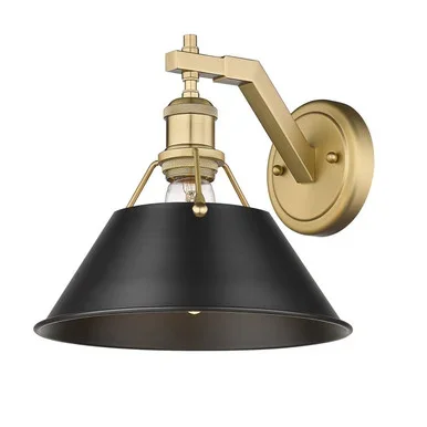 Orwell One Light Wall Sconce (3306-1W BCB-BLK)