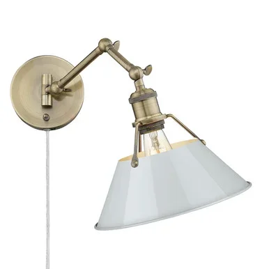 Orwell One Light Wall Sconce (3306-A1W AB-DB)