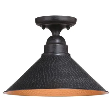 Outland One Light Outdoor Semi Flush Mount (T0667)