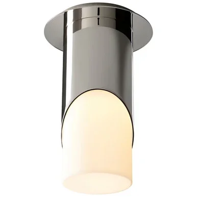 Oxygen Ellipse LED Ceiling Mount in Polished Nickel – 3-354-220