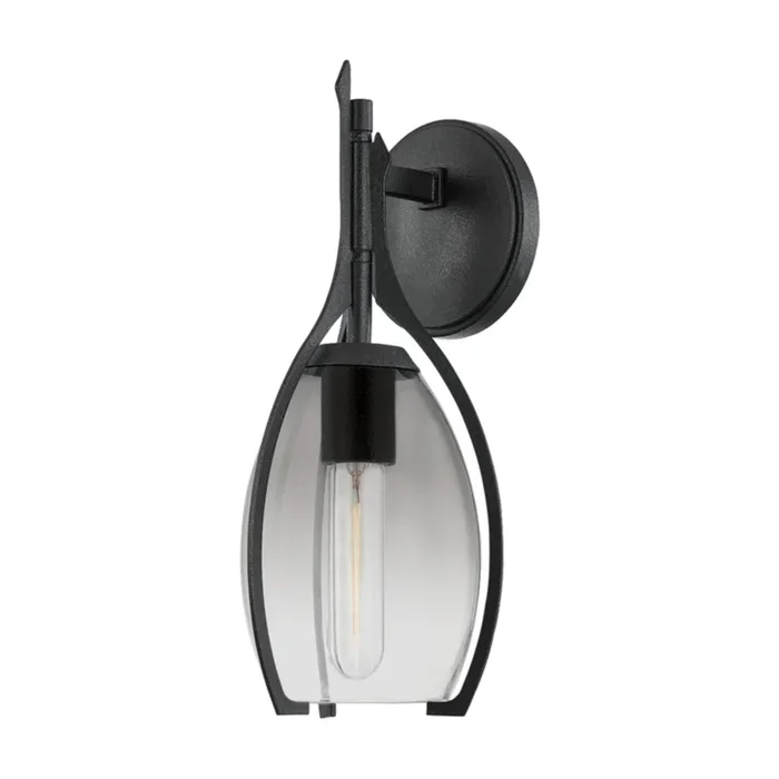 Pacifica Wall Sconce 1-Light LED in Forged Iron 5.25L x 5.25W x 13.75HB8314-FOR