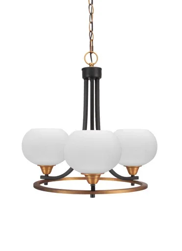 Paramount Three Light Chandelier (3403-MBBR-212)